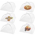 6 pices cloche alimentaire pliable anti - mouche couvercle de nourriture en maille pliant tente parapluie ...