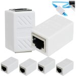 6 pi�ces coupleur rj45 cat7, connecteur d'extension de c�ble lan, adaptateur rj45 connecteur femelle ...