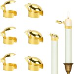 6 pi�ces �teignoir de bougie, �teignoir automatique de bougie, m�tal �teignoir de m�che de bougie, outil ...