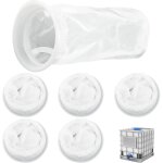 6 pices filtre ibc en nylon, blanc filtre ibc lavable, filtres de couvercle ibc en maille, filtre eau ...