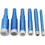 6 pi�ces foret diamant, 6 / 8 / 10 / 12 / 14 / 16mm m�ches � diamant sec pour meuleuse d'angle, per�age ...