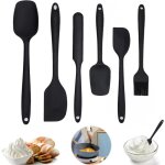 Longziming - 6 pices kit ustensiles de cuisine en silicone, spatule silicone cuisine, grande spatule ...