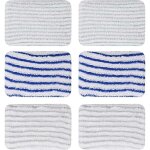 6 pi�ces lingettes zr850002 pour rowenta clean & steam zr850002 zr005801 zr005804 tampons lavable en ...