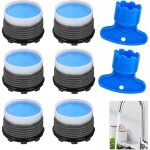 6 pi�ces mousseur robinet, a�rateurs de robinet universels m18. 5 et 2 cl�, embout brise jet robinets ...