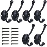 6 pi�ces pat�re, r�tro crochet de manteau pat�re porte manteau murale crochet de porte m�tal pour salle ...