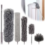 6 pièces plumeau télescopique, tête de loup 25 - 252cm, microfibre lavable, balai toile d'araignée, pour ... 6 pièces plumeau télescopique, tête de loup 25 - 252cm, microfibre lavable, balai toile d'araignée, pour ...