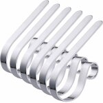 6 pi�ces porte - chaussette de no�l en m�tal supports de chaussette de no�l de s�curit� antid�rapant ...