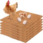 6 pi�ces tapis de nidification en fibre de coco, liti�re en fibre de coco pour nichoirs � poulet tapis ...