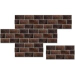 6 plaques d�coratives imperm�ables, lisse et antitache pour cuisine et salle de bain cr�dence carrelage ...