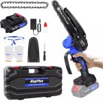 Dayplus - 6 pouces sans brosse tron�onneuse � moteur tron�onneuse � cha�ne avec batterie et chargeur