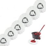 6 t�tes de rechange compatibles pour balai vileda o - cedar turbo 2 en 1 easywring