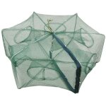 6 trous) 1 pi�ce filet de p�che pliant, sac de p�che lanc� � la main, cage de p�che - choyclit