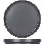6 x assiettes plates alto 19. 5cm - anthracite - gr�s - cosy&trendy