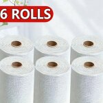 6 x papier peint rouleaux autocollant adh�sif �tanche et anti - humidit� moderne pour maison int�rieur ...