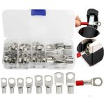 60 pcs cosses lectrique trou boulon en cuivre tam connecteurs sc  sertir / souder pour cble de 6m? ...