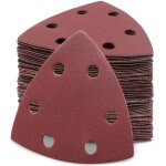 60 pi�ces delta - triangles de pon�age papier abrasifs pour ponceuse delta - 93 x 93 x 93 mm triangles ...