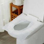 60 pi�ces protege toilette jetable, protection wc jetable protege cuvette wc jetable housse de siege ...