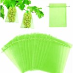 60 sachets de protection pour fruits 30x40cm, sachets de protection pour raisins, sachets en organza ...