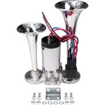 600db 12v double trompettes �lectrovanne �lectrique super fort voiture �lectrique klaxon d'air haut - ...