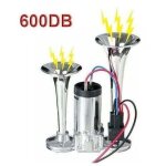 600db 12v double trompettes �lectrovanne �lectrique super fort voiture �lectrique klaxon d'air haut - ...
