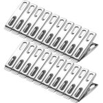 60pcs pince � linge inox, 4 cm pinces a linge metal pince � linge en acier inoxydable epingle a linge ...