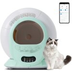 65l bac  litire auto - nettoyant, adaptatif chats, maison de toilette, robot litire automatique, elimine ...