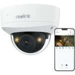 6k 12mp cam�ra surveillance ext�rieure poe, anti - vandalisme ik10, grand angle 145�, d�tection personne ...