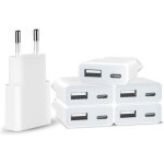 6pack chargeur usb 5v / 1a 2port mini usb mural chargeur secteur usb adaptateur de prise universel compatible ...