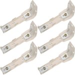 6pcs 11. 5cm support de fixation de rail de rideau, accessoires de code de montage lat�ral de rideau, ...