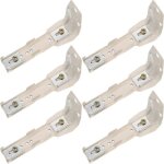 6pcs 11. 5cm support de fixation de rail de rideau, accessoires de code de montage latral de rideau, ...