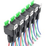 6pcs 12v 30a fusible de commutateur de relais de fusible, fusible de lame ato / atc, relais �lectrique ...