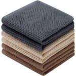 6pcs coton chiffons � vaisselle serviettes super absorbants et non pelucheux tes serviettes 33 x 33cm ...
