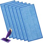 6pcs lingettes reutilisable pour swiffer wetjet wood, lingette recharges bleu pour swiffer parquet wetjet ... 6pcs lingettes reutilisable pour swiffer wetjet wood, lingette recharges bleu pour swiffer parquet wetjet ...