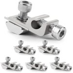 6pcs pinces de mise terre alum pv pince fixation panneau solaire, ?illets de terre panneau solaire kit ...