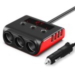 7 en 1 multi prise allume cigare adaptateur, 120w (12 / 24v) chargeur adaptateur allume cigare, caricatore ...