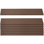 [jamais utilis] lot de 7 lattes pour brise - vue en wpc sarthe, planches brise - vent, env. 1m, 90cm, ...