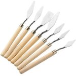 7 pcs couteau peinture peinture a l'huile spatule peinture couteau peinture acrylique couteau de peintre ...