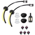 7 pi�ce tuyaux d'essence avec filtre, 5 pack general snap - in primer bulb, tuyau de carburant pour d�broussai ...