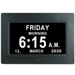 7' pouce lcd horloge numrique calendrier avec date jour et heure horloge non - abrge auto dimming ...