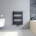 70x50cm sèche serviettes radiateur eau chaude vertical chauffage 284w, tubes ronds - anthracite - meykoers ... 70x50cm sèche serviettes radiateur eau chaude vertical chauffage 284w, tubes ronds - anthracite - meykoers ...
