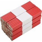 72pcs 175mm crayon de charpentier octogonaux rouge crayon octogonal  bois crayon charpentier carpenter ...