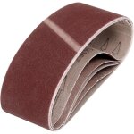 76mm x 533mm bandes de pon�age, 5 pcs 120 grains bande abrasive en oxyde d'aluminium pour travail du ...