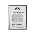 7line - plaque émaillée 30 x 40 cm : appel du 18 juin 7line - plaque émaillée 30 x 40 cm : appel du 18 juin
