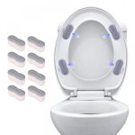 8 but�es de si�ge, rehausseurs de si�ge auto - adh�sifs, fixation pour abattant de wc, but�es en caoutchouc ...