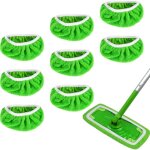 8 chiffons r�utilisables microfibre pour serpilli�re sol, lingettes compatibles swiffer balai et mop, ...