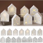 8 moules en silicone moules � couler maisons, moules en silicone maisons, moules � bougies pour couler, ...
