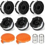 8 pack bobine fil coupe bordure compatible avec black et decker coupe bordures, bobine de fil debroussailleuse ...