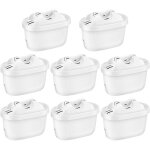 8 pack cartouche filtre pour brita, compatible avec brita maxtra mava elemaris xl carafe filtrante, 3 ...
