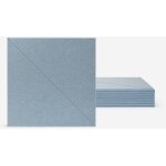 8 panneaux insonorisants bleu 60x60cm dcoratifs intrieurs toon - a