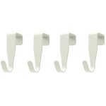 8 pcs crochet en porte, crochets en forme de s, acier inox patere crochets de porte, pat�re salle de ...